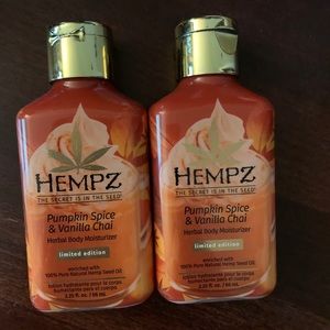 2 Travel Size Limited Edition Hempz lotion